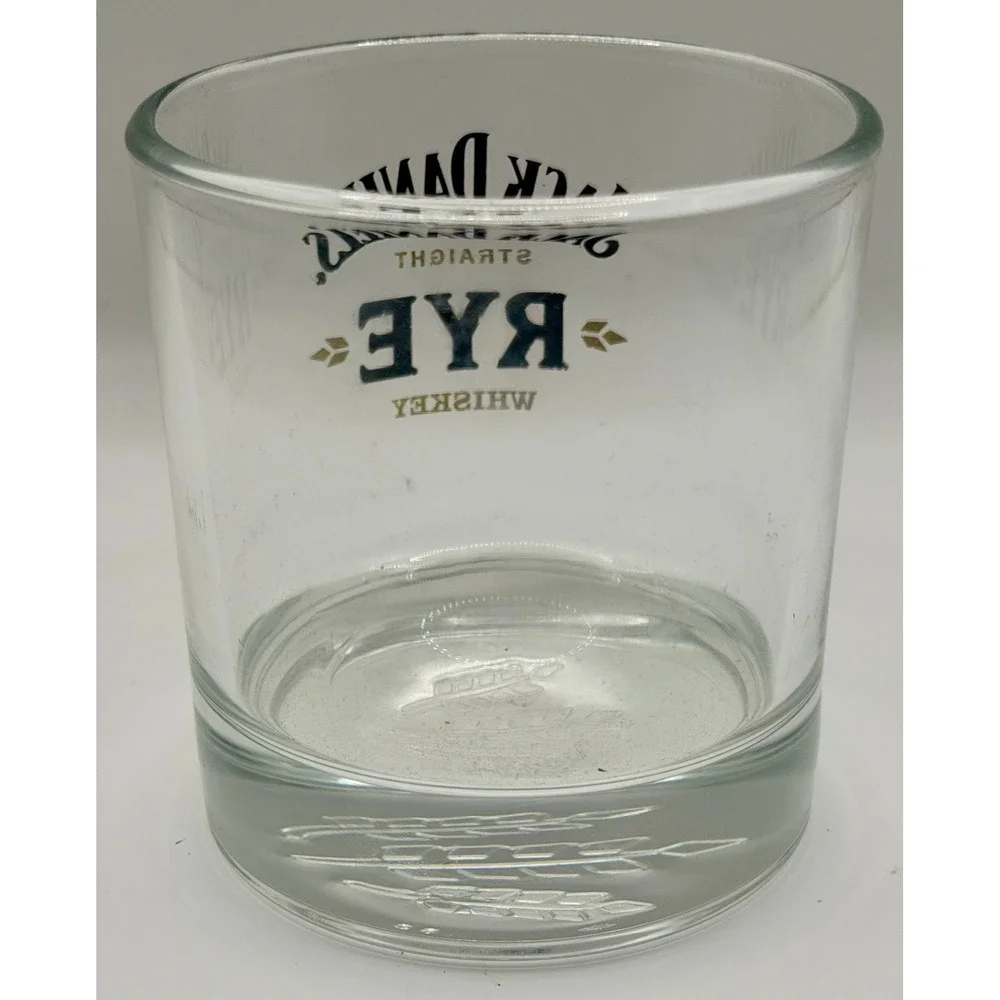Jack Daniels Straight Rye Lowball Whiskey Rocks Glass